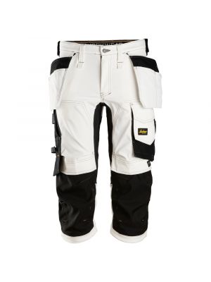 Snickers 6142 AllroundWork, Stretch Pirate Work Trousers with Holster Pockets - White