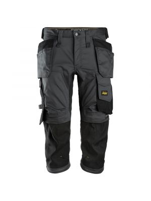 Snickers 6142 AllroundWork, Stretch Pirate Work Trousers with Holster Pockets - Steel Grey