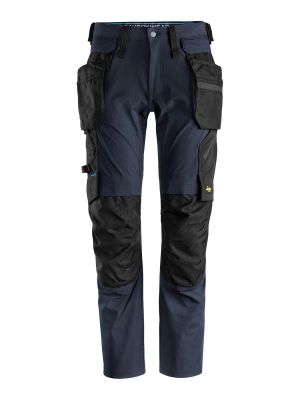 6208 Work Trouser Holster Pockets Detachable Stretch Litework Navy 9504 Snickers 71workx front