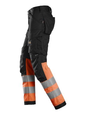 6334 High Vis Work Trousers Class 1 Stretch - Snickers
