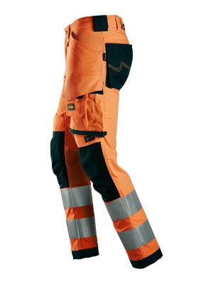 6343 High Vis Work Trousers Class 2 Stretch - Snickers