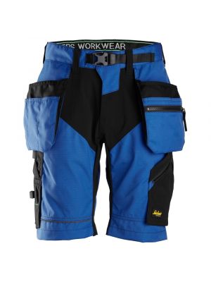 Snickers 6904 FlexiWork, Work Shorts+ with Holster Pockets - True Blue