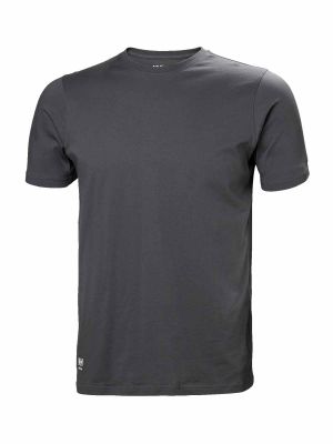 79161 Manchester Work T-Shirt Dark Grey - Helly Hansen - front