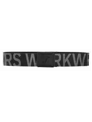 Snickers 9004 Logo Belt - Black/Steel Grey