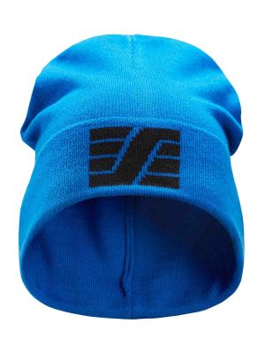 9035 Beanie S Logo Graphic Print Blue Black 5604 Snickers 71workx front