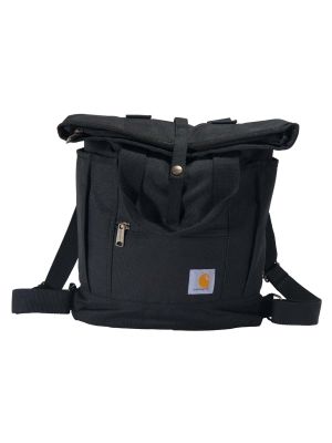 B0000382 Backpack Tote Convertible Carhartt Black 001 71workx front