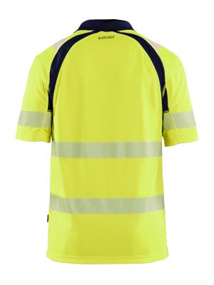 Blåkläder Work Polo UV High Vis 3595 Yellow Navy