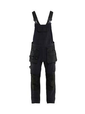 Blåkläder Bib Overall 4-Way Stretch 262016459900 Black 71workx front