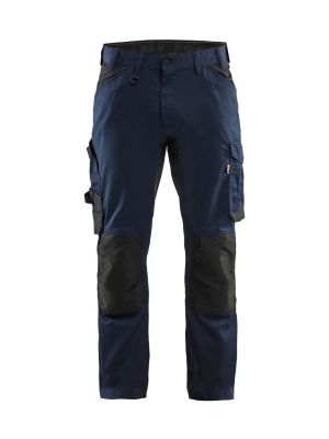 Blåkläder Work Trouser 2-way Stretch 175118328600 dark navy blue 71workx front