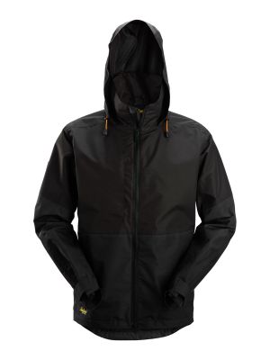 1304 Work Jacket Shell Waterproof -Snickers 71workx's Black 0404 front