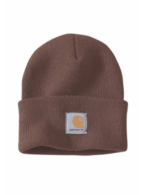 Carhartt A18 Beanie Watch Hat 71workx Mocha B80 front