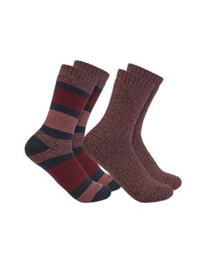 Carhartt High Work Socks 2-pack Women SC3152-W Burgundy AS2 71workx pair