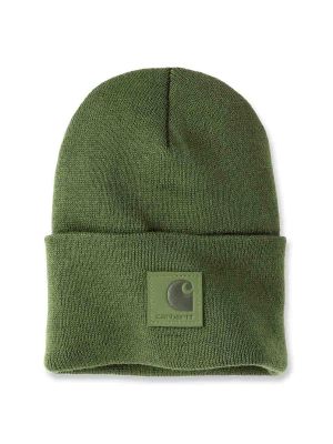 Carhartt Hat Black Label 101070 Green Chive GD3 71workx front
