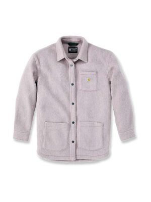 Carhartt Shirt Jacket Fleece Women 105988 71workx Mink V61 front