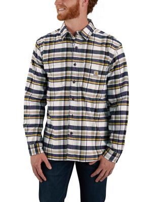 Carhartt Flannel Plaid Shirt Stretch 106352 - Malt