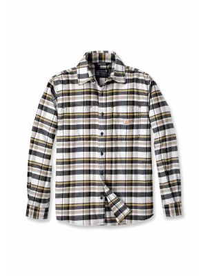 Carhartt Flannel Plaid Shirt Stretch 106352 Malt W03 71workx front