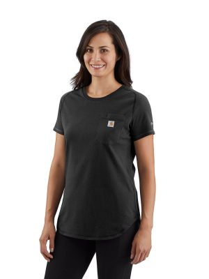 Carhartt Work T-shirt Pocket Force 106650 Women - Black