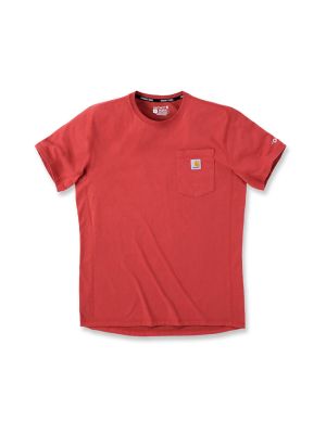 Carhartt Work T-shirt Force Fast Dry 104616 Red Barn Heather R84 71workx front