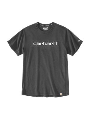 Carhartt Work T-shirt Force Logo Graphic 106653 Carbon Heather CRH 71workx front