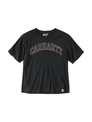 Carhartt Work T-shirt Graphic 106186 Women 71workx Black N04 front
