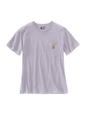 Carhartt Work T-shirt Pocket Women 103067 71workx Lilac Haze V62 front