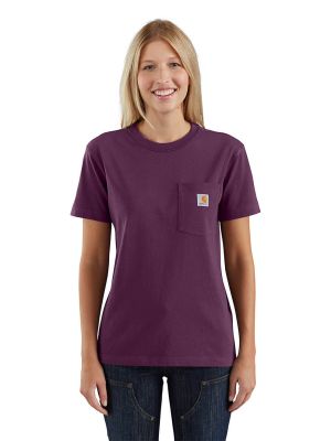 Carhartt Work T-shirt Pocket Women 103067 - Eggplant