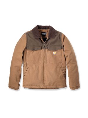 Carhartt Work Jacket Montana Canvas Insulated 106432 Brown Coffee B84 71workx front