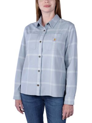 Carhartt Work Shirt Flannel Women 105989 - Blue