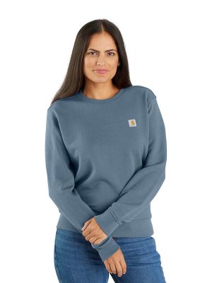 Carhartt Sweater Crewneck French Terry Women 106179 - Blue