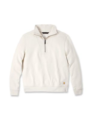 Carhartt Work Sweater Half-Zip 106451 Women OAT Milk A16 71workx front