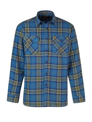 Dawson Work Shirt Flannel 050-W1.3 Green Blue Storvik 71workx front