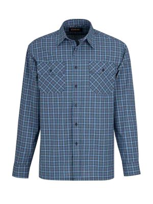 Egersund Work Shirt Cotton Storvik 71workx Blue Check front