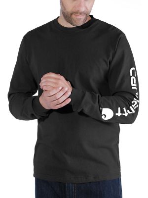Carhartt EK231 T-Shirt Logo l/s - Black