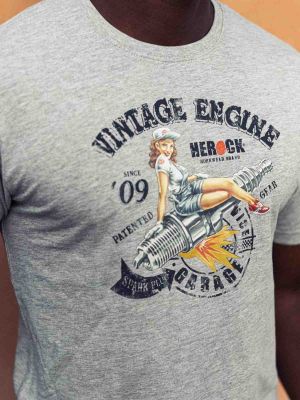 Engine Work T-shirt Graphic Logo - Herock