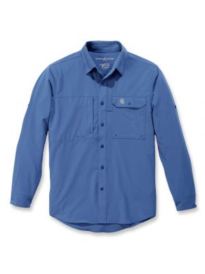 Carhartt 103011 Force Extremes Angler l/s Shirt - Federal Blue