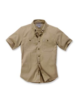 Carhartt 103555 Rugged Flex Rigby s/s Work Shirt - Dark Khaki