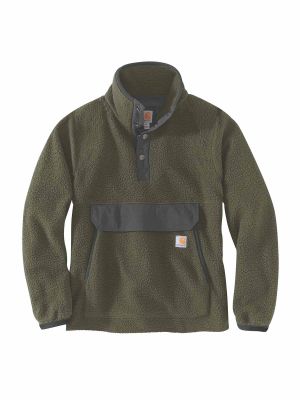 Carhartt 104922 Fleece 1/4 Snap Front Jacket