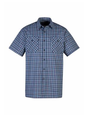 Farsund Work Shirt Cotton Storvik 71workx Blue Checked 0520-4.4 BLUE front