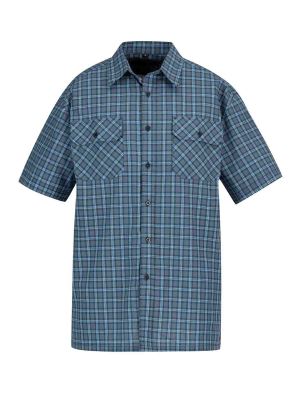 Farsund Work Shirt Cotton Storvik 71workx Blue Check front