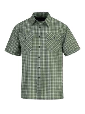 Farsund Work shirt Cotton Storvik 71workx Olive Green Check front