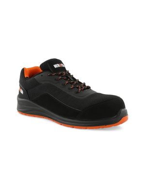 Herock Leno Low Safety Shoe S1PS Lightweight 21MSS2302BKOR Black Orange 71workx front side