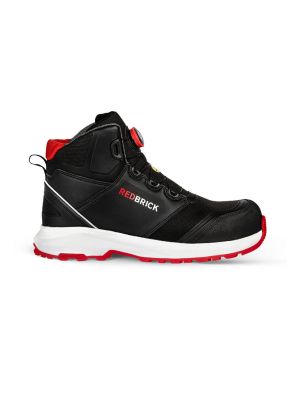 Redbrick High Safety Shoes Pulse Speed Lace S3 Black Red 32326 71workx right