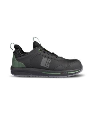 Redbrick Low Safety Shoes Motion Force AF S3S ESD 31436 Black Green 71workx right