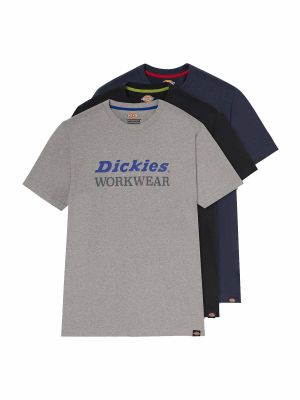 Rutland 3 Pack Graphic Work T-shirt Assorted Color - Dickies - front