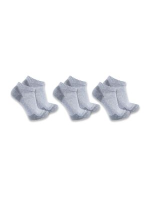 SL6003M Work Socks Cotton Midweight Low 3-pack Grey GRY Carhartt 71workx front