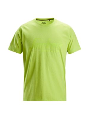 Snickers 2590 Work T-shirt Logo 71workx Lime 2500 front