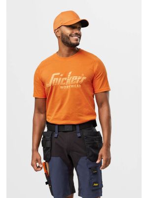 Snickers 2590 Work T-shirt Logo - Orange