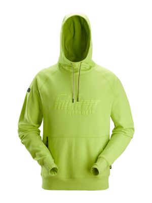 Snickers 2894 Work Hoodie Logo 71workx Lime 2500 front