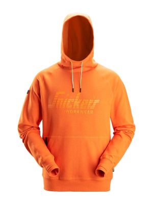 Snickers 2894 Work Hoodie Logo 71workx Warm Orange 4100 front