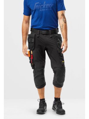 Snickers Pirate Work Trouser 4-Way Stretch 6178 - Black